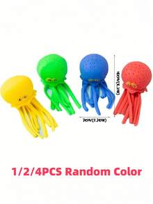 Zazumi 1/2/4PCS Reusable Octopus Shape Water Balls  Water Balloons For Outdoor Games  Summer Pool & Beach Toys For Kids, Adults, Boys & Girls  Fun Backyard, Birthday Party Supplies | Splash Fight, Water Battle, Summer Must-Haves