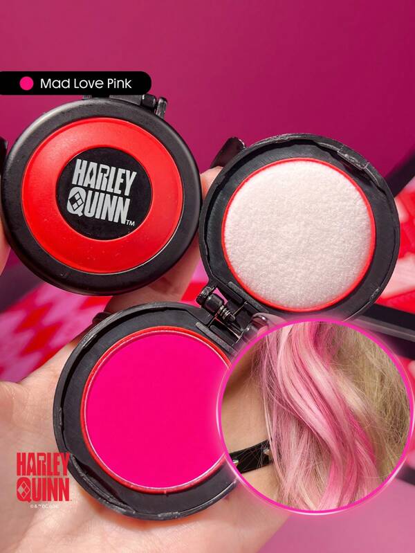Harley Quinn X SHEGLAM To Dye For Temporary Hair Dye Powder-Mad Love Pink Valentine'S Day Decor Love Gift Winter Y2K Makeup Party Beach Travel Holiday S Camping Outdoors Present Rose Fashion Girl New Year Cosmetic Cosplay Best Trip Festivals Color Fancy Campus School Charm Vibe Cny Graduation Birthday Holiday Summer Fall Autumn Y2K Fancy Fashion Women Makeup Cosmetic Party Beach Travel Camping Outdoors School Campus Trip Festivals Decor Gift Present Rose Girl Cosplay Best Color Charm Vibe