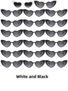 20 副派对眼镜，复古心形眼镜，女士单筒望远镜，适合派对、婚礼派对、母亲节礼物和万圣节派对用品