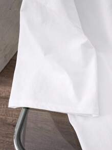 Manfinity Joysei 男士休闲卡通印花短袖T恤，夏季 - 白色 - 查看 4