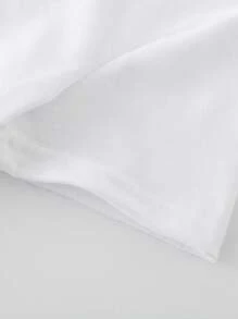 女士休闲时尚创意卡通蜘蛛网彩色花卉幽灵图案印花 T 恤，节日主题基本款短袖 T 恤 - 白色 - 查看 6