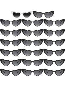 20 副派对眼镜，复古心形眼镜，女士单筒望远镜，适合派对、婚礼派对、母亲节礼物和万圣节派对用品