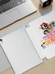 THE POWERPUFF GIRLS X SHEIN 花朵、泡泡、毛茛图案翻盖便笺簿 - 彩色 - 查看 9