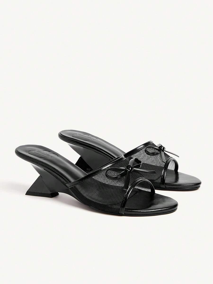 CUCCOO CHICEST Women's Bow Decor Fashion Casual Slip-On Sandals