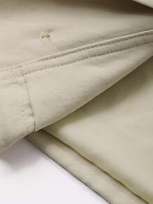 DAZY 女士休闲实用风格立领宽松短款街头风衣女夹克，秋季女装 - 卡其色 - 查看 8