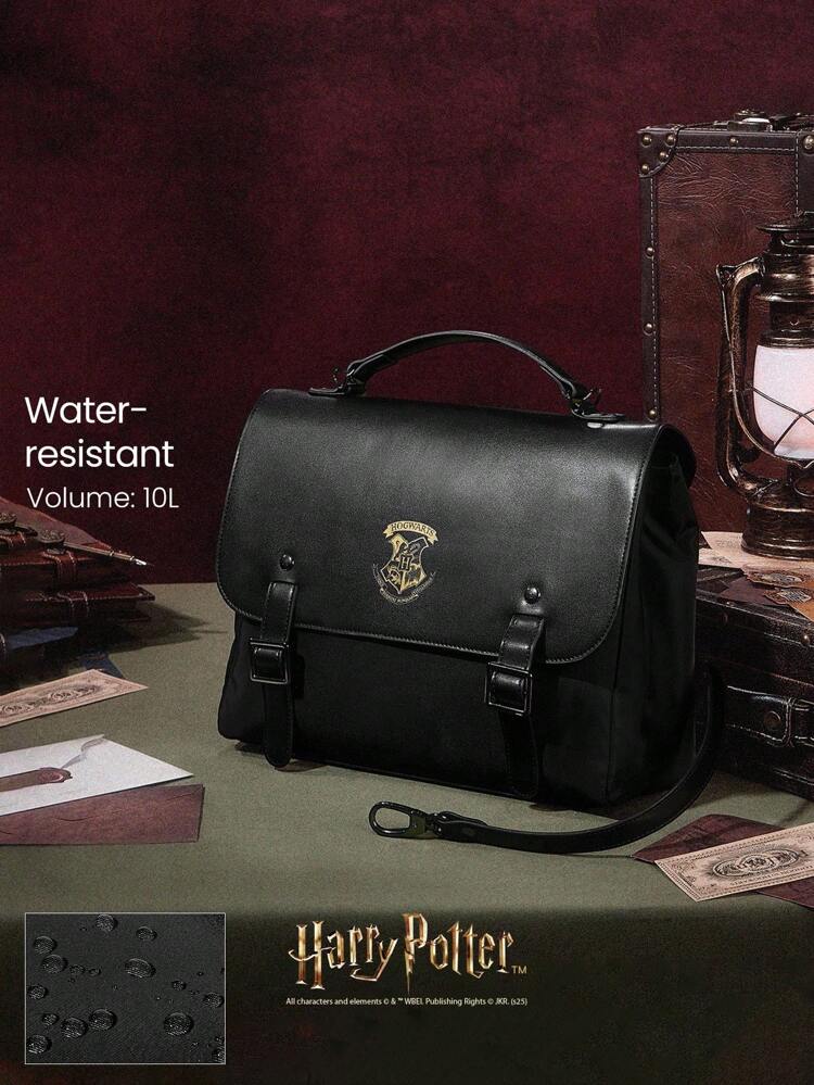 GLOWMODE X Harry Potter Water-Repellent Zipper Pocket Detachable Strap Logo Messenger Bag Gym Travel Daily Casual