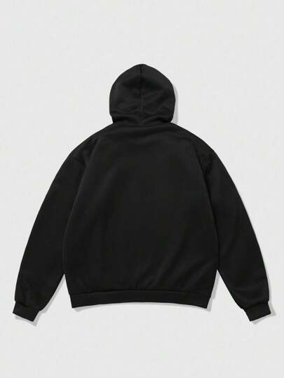 Street Life Men's Rhinestone Embellished Sweatshirt, Suitable For Everyday Wear In Autumn/Winter