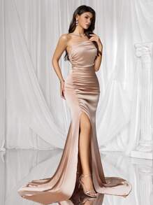 Coutiva Vestido de noche formal para mujer (muy adornado)