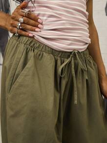 COUREZ 男女通用低腰宽松灯笼裤深灰色长裤，100%纯棉