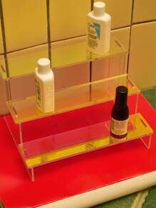 Joivida 一体式包装亚克力阶梯式展示架公仔和玩偶收纳架桌面收纳架适合玩具收藏家