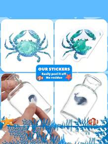 SHEIN 500 tờ/cuộn Nhãn dán động vật Phần thưởng cho giáo viên Chủ đề không gian Động vật dễ thương Quà tặng tiệc Vật dụng khuyến khích lớp học Nhãn dán trang trí vui nhộn Gói lớn Nhãn dính nhiều màu Giải thưởng cho học sinh Nghệ thuật sáng tạo Thủ công DIY - Nhiều màu - Xem 9