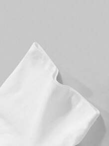 Manfinity Cross Necklace Blessing, Men's Street T-Shirt - White - View 5