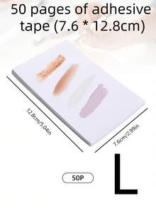 SHEIN 1Pc Nail Art Color Paper, Thickened And Removable Double-Sided Disposable Adhesive Paper, Multifunctional Waterproof Color Painting Adhesive Book Disposable Waterproof Nail Art Palette With Thick Double-Sided Adhesive, For Painting, Mixing, Waterproof Color Mixing Paper, Nail Art Tools,Back To School,School Supplies - Multicolor - View 11