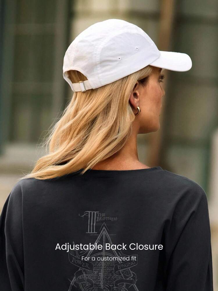 GLOWMODE X Harry Potter Water-Resistant Adjustable Back Closure Reflective Graphic Logo Mesh 5-Panel Baseball Cap Hat Daily Casual