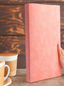 SHEIN A4 Notebook Inside Horizontal Line Book, Postgraduate Entrance Exam Large Code Notepad, Imitation Leather Soft Book Diary, 200 Pages Of Business Office Study Notebook - Multicolor - View 3