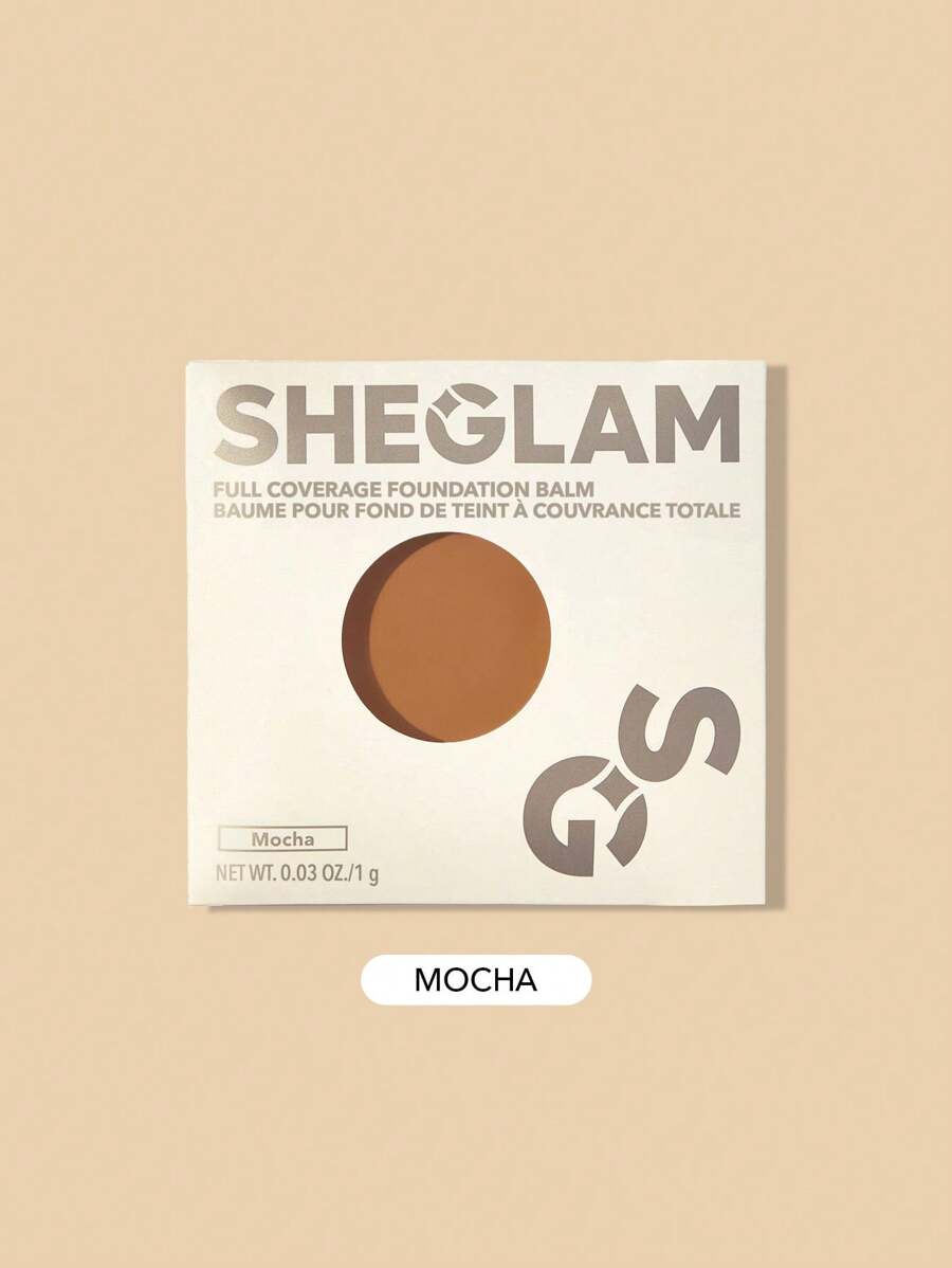 SHEGLAM عينة من بلسم الأساس بتغطية كاملة-موكا كريم أساس مرطب يدوم طويلاً خالي من العيوب للتحكم في الزيوت مصحح للون إخفاء المسام تغطية العيوب غير دهني غير متكتل كريم أساس ذو مظهر أكثر نعومة كريم أساس الشتاء - Mocha - مشاهدة 1