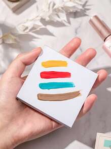 SHEIN 1Pc Nail Art Color Paper, Thickened And Removable Double-Sided Disposable Adhesive Paper, Multifunctional Waterproof Color Painting Adhesive Book Disposable Waterproof Nail Art Palette With Thick Double-Sided Adhesive, For Painting, Mixing, Waterproof Color Mixing Paper, Nail Art Tools,Back To School,School Supplies - Multicolor - View 3