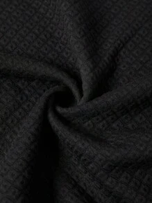 Gownix Contrast Leopard Print Trim Elegant Jacket, Suitable For Everyday Wear In Fall/Winter,Winter Clothes For Women - Black - View 5
