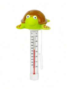 Termómetro flotante de tortuga de gran tamaño, fácil de leer la temperatura del agua para piscinas y spas al aire libre e interiores