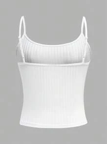 SHEIN EZwear Set de 4 piezas de camisetas cortas casuales para mujer, versátil para uso diario