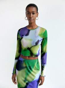 Maija 2pcs/Set Women Summer Top And A-Line Skirt, Fashionable - Multicolor - View 7