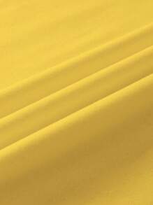 EMERY ROSE Camiseta casual de manga corta con estampado de lema y gráfico de LOS ANGELES para mujer - Amarillo - Ver 3