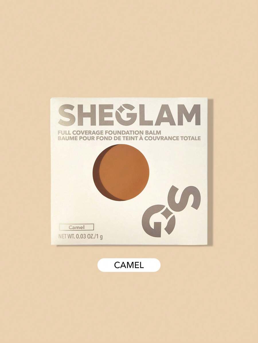 SHEGLAM عينة من بلسم الأساس بتغطية كاملة-جمل كريم أساس مرطب يدوم طويلاً خالي من العيوب للتحكم في الزيوت مصحح للون إخفاء المسام تغطية العيوب غير دهني غير متكتل كريم أساس ذو مظهر أكثر نعومة كريم أساس الشتاء - بني فاتح - مشاهدة 1