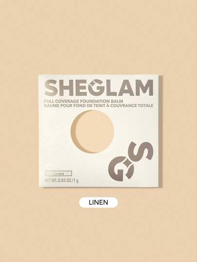 Full Coverage Foundation Balm Sample-Linen Brand Beauty Makeup Face Paint Cosmetic For Women Girls Perfect For Fall Winter Ideal For Y2K Fancy Fashion Suitable For Birthday Christmas Present Party Ready Best Color