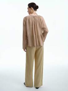 Aalyst Casual Fashion Versatile Long Sleeve Loose Solid Color Women Shirt Fall Cloth For Women