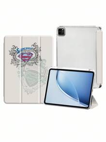 SUPERMAN X SHEIN Fashionable & Cute Logo Pattern Pad Case - Multicolor - View 2
