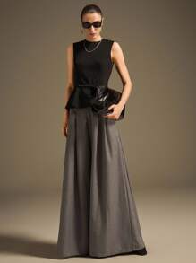 Ontre Quần áo nữ mới năm 2025, Trang phục thu/đông, Trang phục mọi mùa, Trang phục mùa đông, Trang phục trở lại trường cho phụ nữ, Trang phục Halloween và Giáng sinh, Trang phục giáo viên nữ, Áo khoác ngoài, Váy dạ hội, Váy dự tiệc cưới, Váy dự tiệc cưới thanh lịch, Trang phục đi nhà thờ cho phụ nữ, Trang phục công sở thường ngày, Áo hai dây màu trơn bó eo đi làm thường ngày mùa hè cho phụ nữ - màu đen - Xem 2