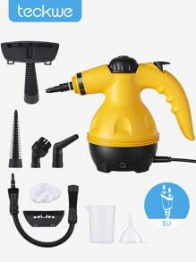 Teckwe 1pc Steam Cleaner Machine, High Temperature Household Handheld Portable Kitchen Range Hood Cleaning Machine, Kitchen Cleaning Tool-EU Plug - EU C Type Plug(220-240V) - View 1