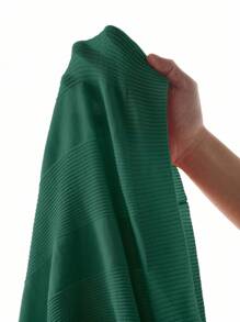 Manfinity Homme Men's Summer Casual Striped Patchwork Knit Top Men Green Knitted Polo Men Summer Polo Shirt - Dark Green - View 7