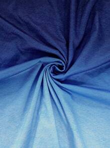 SHEIN LUNE 女士渐变色 V 领长袖休闲宽松 T 恤秋季 - 彩色 - 查看 7