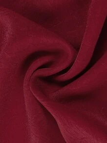 Modelyn Plus Size Casual Solid Color Waist Shirt, Summer