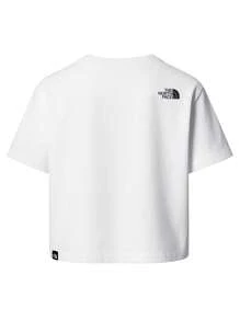 The North Face W 短款简约圆顶 T 恤 - 白色 - 查看 2