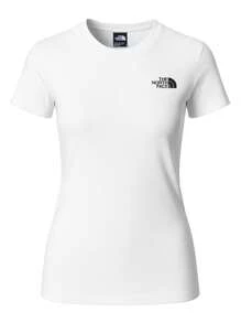 The North Face W SS BOX NSE SLIM TEE - Black and White - View 1