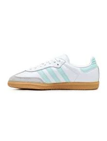 Adidas Samba OG Kids Sneakers Cloud White / Semi Flash Aqua / Gum CQ2809 - Cloud White / Semi Flash Aqua / Gum - View 5