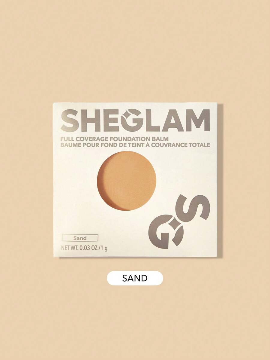 SHEGLAM 全遮瑕粉底霜 Sample-Sand 持久無瑕保濕粉底液 控油 色彩校正 遮瑕膏 無毛孔 遮瑕 不油膩 不結塊 更柔滑的粉底霜 - Sand - 查看 1