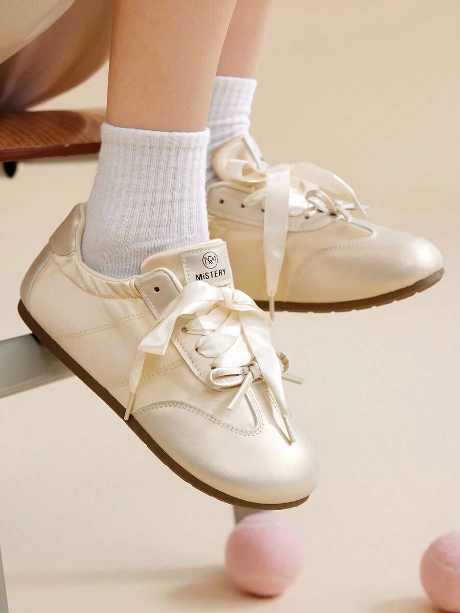 CUCCOO EASI Giày thể thao nữ thời trang mới 2025 - Vàng - Xem 1