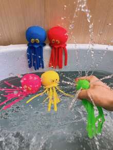 Zazumi 1/2/4PCS Reusable Octopus Shape Water Balls  Water Balloons For Outdoor Games  Summer Pool & Beach Toys For Kids, Adults, Boys & Girls  Fun Backyard, Birthday Party Supplies | Splash Fight, Water Battle, Summer Must-Haves