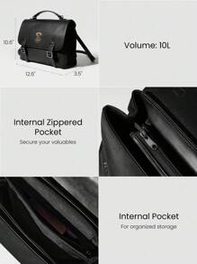 GLOWMODE X 哈利波特防水拉链口袋可拆卸肩带徽标斜挎包健身旅行日常休闲 - 黑色 - 查看 4