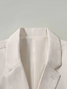 Calvornis 2 piezas Conjunto de pantalón y parte superior de manga larga de unicolor casual y sencillo para hombre - Albaricoque - Ver 4