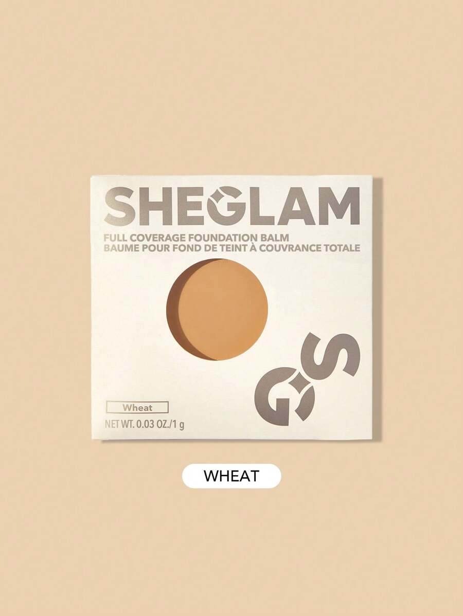 SHEGLAM Muestra De BáLsamo De Base De Cobertura Total: Wheat Base De Maquillaje Hidratante De Larga DuracióN E Impecable Corrector De Color Con Control De Grasa Corrector De Poros Que Cubre Imperfecciones No Graso No Se Apelmaza Base De Maquillaje En Crema De Aspecto MáS Suave Base De Maquillaje Para El Navidad Invierno Marca Belleza Maquillaje Maquullaje CosméTica Para Mujeres NiñAs Perfecto Para Invierno Primavera Ideal Para Y2K Elegante Moda Adecuado Para CumpleañOs San ValentíN Regalo Fiesta Listo Mejor Color - Wheat - Ver 1