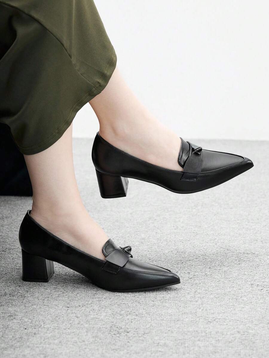 CUCCOO BIZCHIC Women's Fashionable High Heel Pumps For Commuting And Daily Wear - Black - View 1