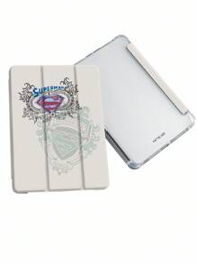 SUPERMAN X SHEIN Fashionable & Cute Logo Pattern Pad Case - Multicolor - View 1