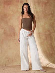 Glamine 女式串珠吊带背心 - 棕色 - 查看 7