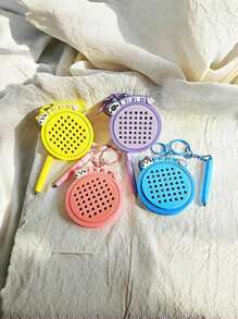 POKOJA LAND 1个迷你磁性减压钢球画板，带钥匙扣，便携式抗焦虑感官玩具，适合成人 - 有趣的办公桌小工具，旅行减压拼图（多动症患者的理想礼物）