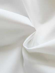 Chemise décontractée de couleur unie avec lacets pour préadolescentes