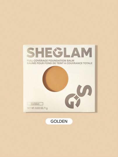 SHEGLAM 全遮瑕粉底霜樣品-金色持久無瑕保濕粉底控油色彩校正遮瑕膏無毛孔遮瑕不油膩不結塊更光滑的乳霜粉底粉底 品牌 美容 化妝 化妝品 適合女性與女孩 完美搭配冬季春季 Y2K 時尚 流行 生日禮物 假期 派對準備就緒 最佳顏色